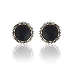 Luxor Silver-Plated Pearl Shine Contemporary Stud Earrings
