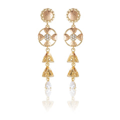 Aurelia Luxe Gold-Plated Stainless Steel Earrings