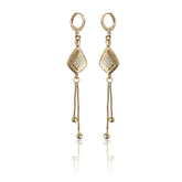 Luxor GraceDrop Gold Plated American Diamond Dangler Earrings