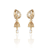 Luxor Traditional Gold Plated American Diamond Earrings