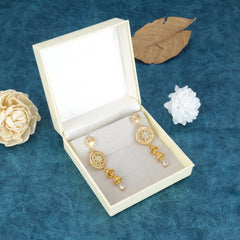 Aurora Gleam – Gold-Plated Stainless Steel Earrings