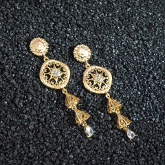 Aurora Gleam – Gold-Plated Stainless Steel Earrings