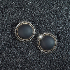 Luxor Silver-Plated Pearl Shine Contemporary Stud Earrings