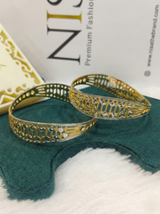 NISA Premium Dual-Tone Lattice Bangles