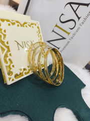 NISA Premium Dual-Tone Designer (Set of 4 ) Bangles