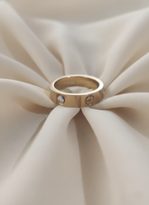 Rose Gold-Tone Stainless Steel Band Ring