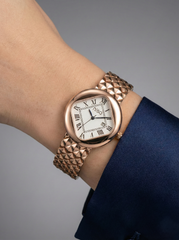 Nisa Classic Elegance Timepiece – The Quilted Rose Gold Collection