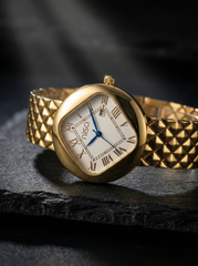 Nisa Classic Elegance Timepiece – The Quilted Gold Collection