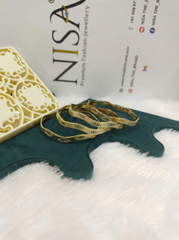 NISA Dual-Tone Wavy Gold (Set of 4 ) Bangles