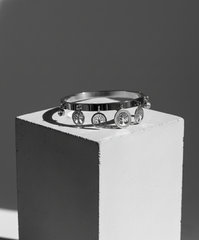 Nisa Premium Silver-Polish Hanging Tree Shape Design With Diamond Studded Bracelet For Women and Girls