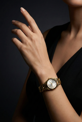 Nisa Gold Chain-Link Series – Classic Quartz Watch
