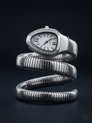 The Silver Serpent Wrap Watch