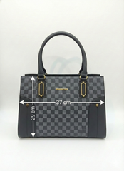 3-Pcs Combo Tote & Satchel Set - Slate & Onyx