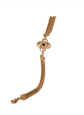 Nisa Premium Rose-Gold Polish Sterling Moon-Star & Heart Design Bracelet For Women and Girls