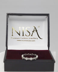 Nisa Premium Silver-Polish Fabulus-Luxurie Design With Diamond Studded Fingering For Women and Girls