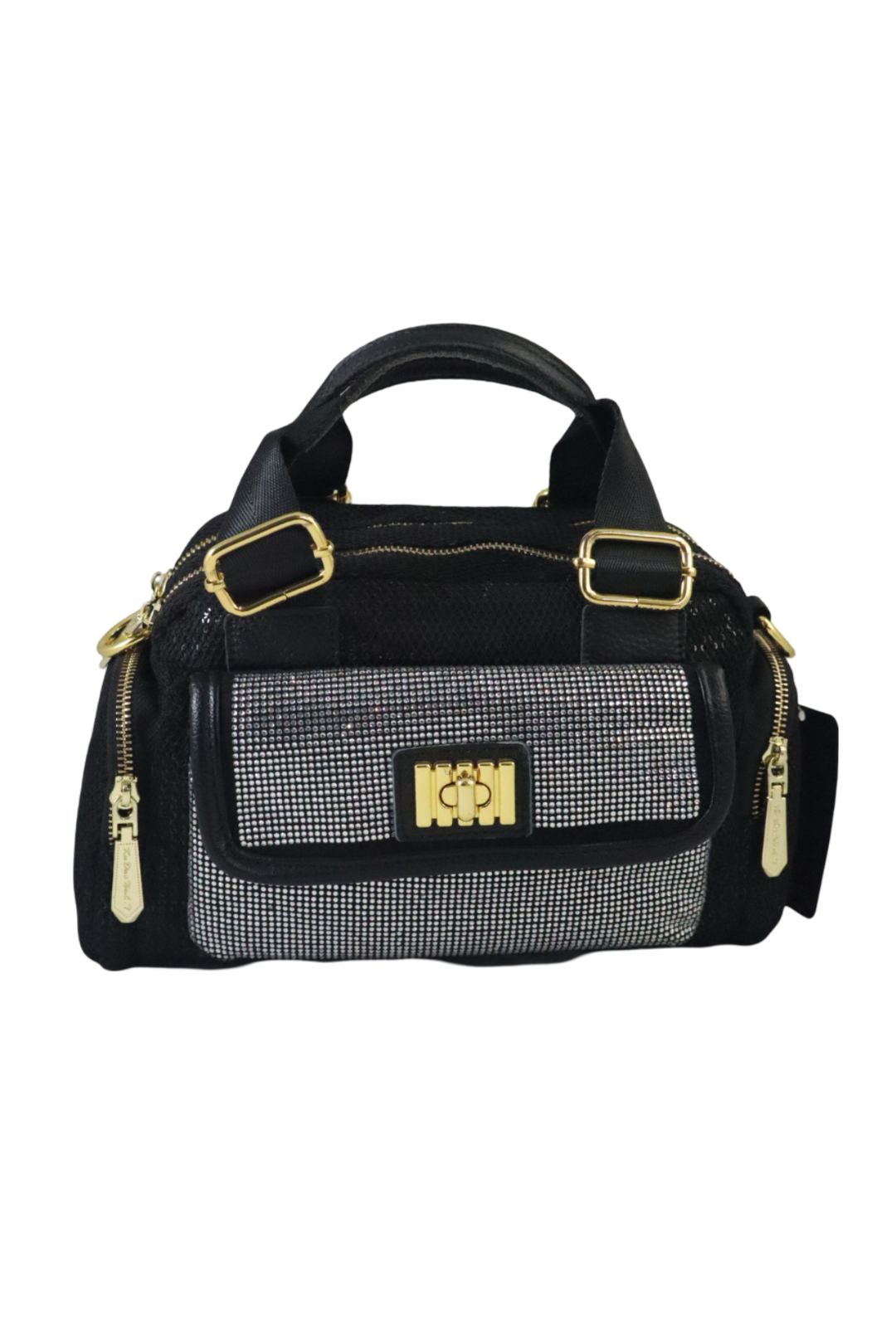 P-Trendy Dual-Pocket Sequence Sling Bag with Aesthetic Appeal