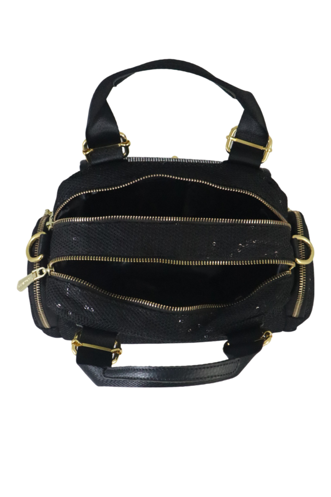P-Trendy Dual-Pocket Sequence Sling Bag with Aesthetic Appeal