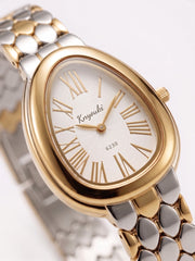 Classic Double - Tone Teardrop Watch