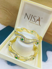 Green & AD Designer Bangles