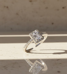 Nisa Premium Silver-Polish Choker Design With Diamond Studded Fingering For Women and Girls