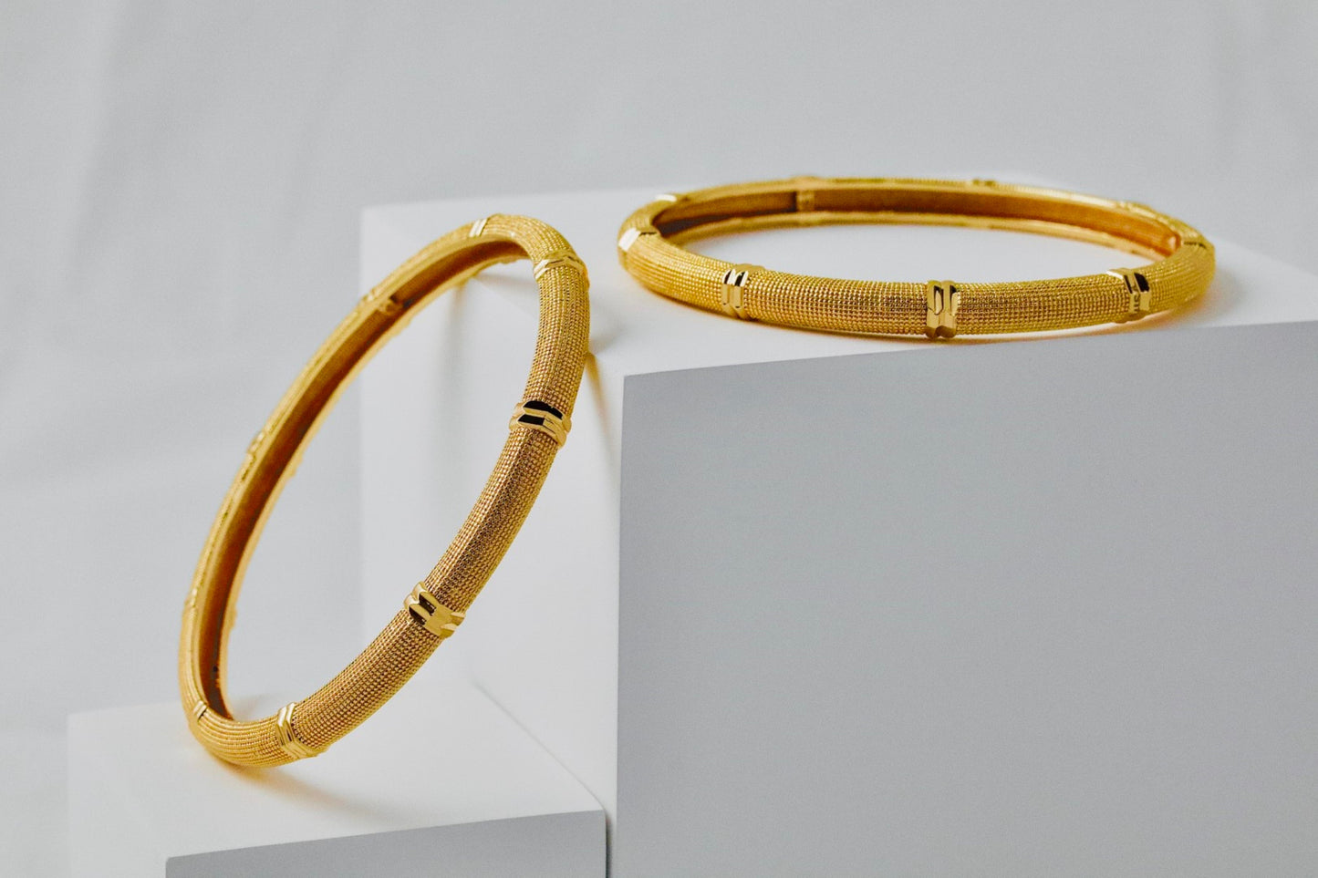 P-Nisa High Gold Polish Ethical Arbi Design Bangles For Women and Girls