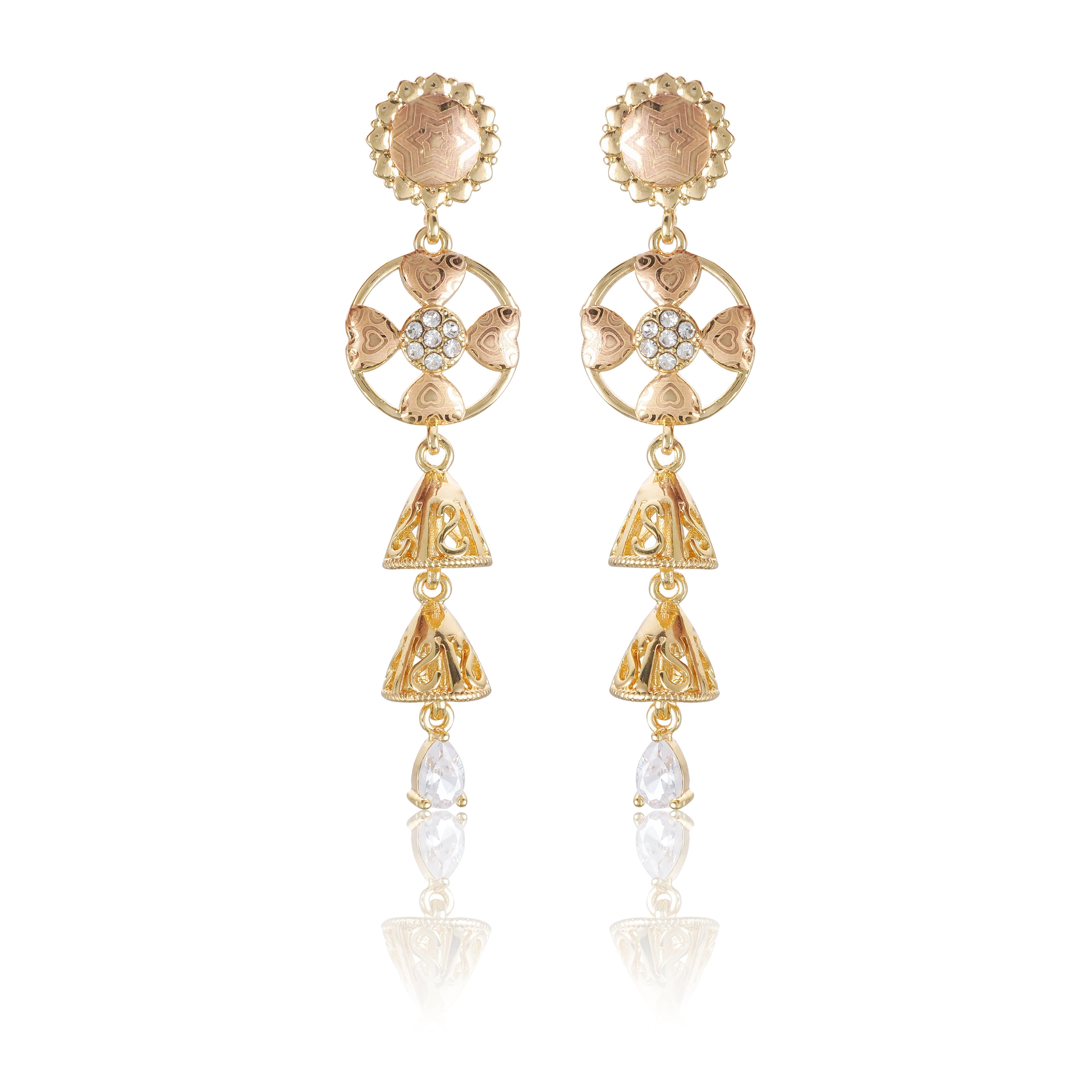 Aurelia Luxe Gold-Plated Stainless Steel Earrings