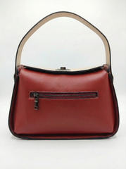 Nisa Duo-Tone Satchel Bag & Wallet Set – Cream & Terracotta