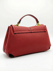 Nisa Signature Satchel Bag - Red