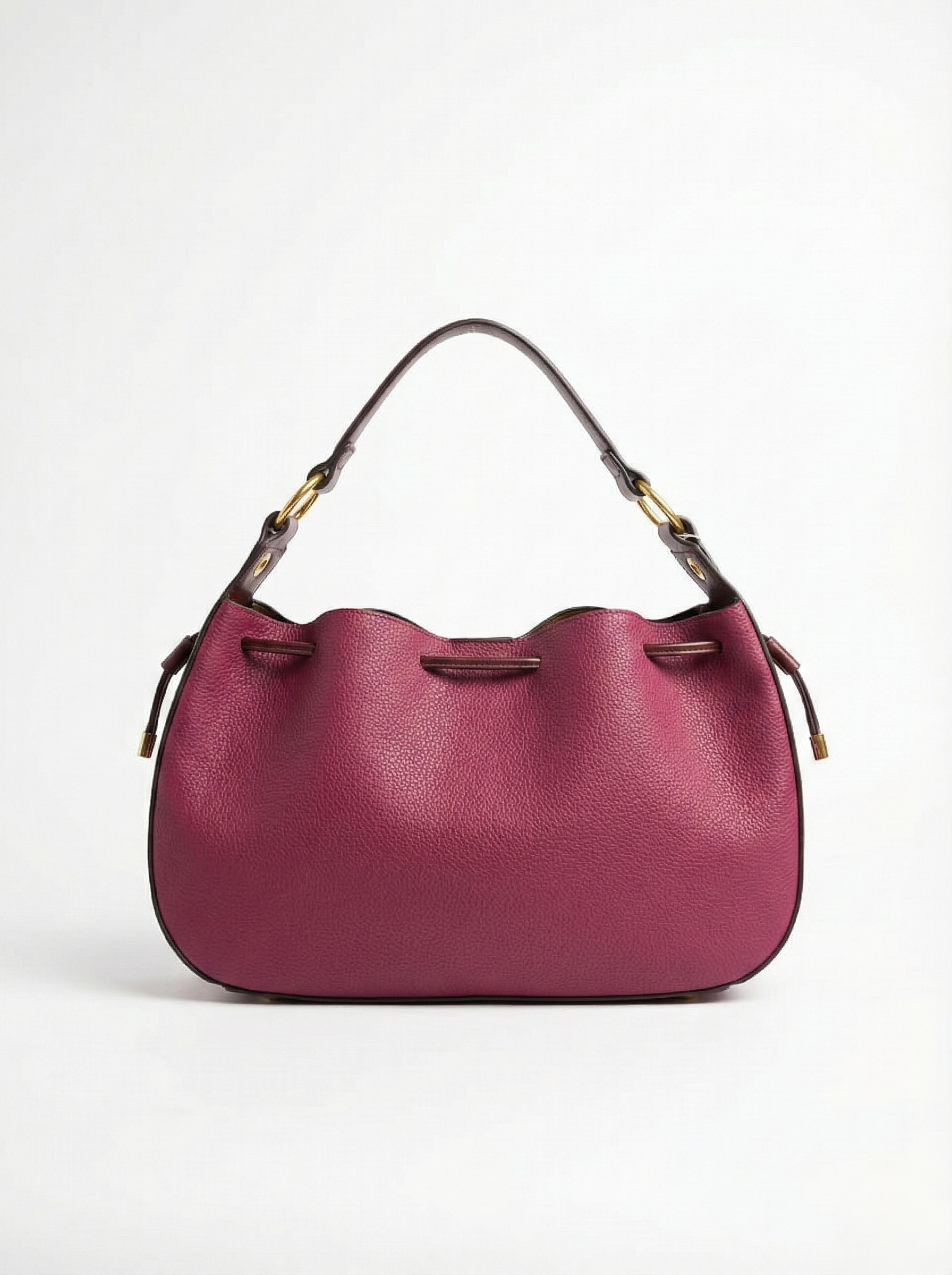 Nisa Signature Hobo Bag Set in Rich Berry