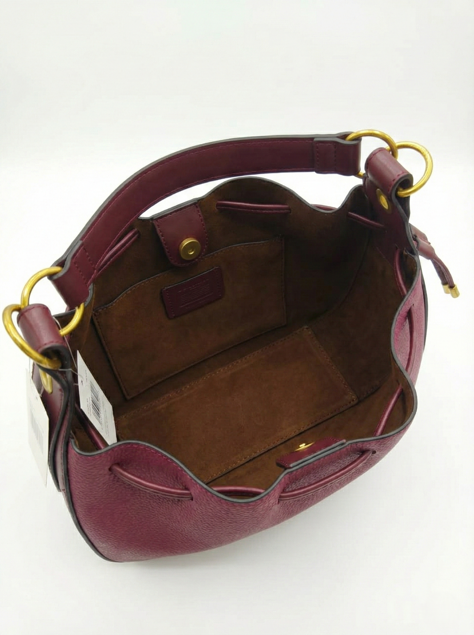 Nisa Signature Hobo Bag Set in Rich Berry