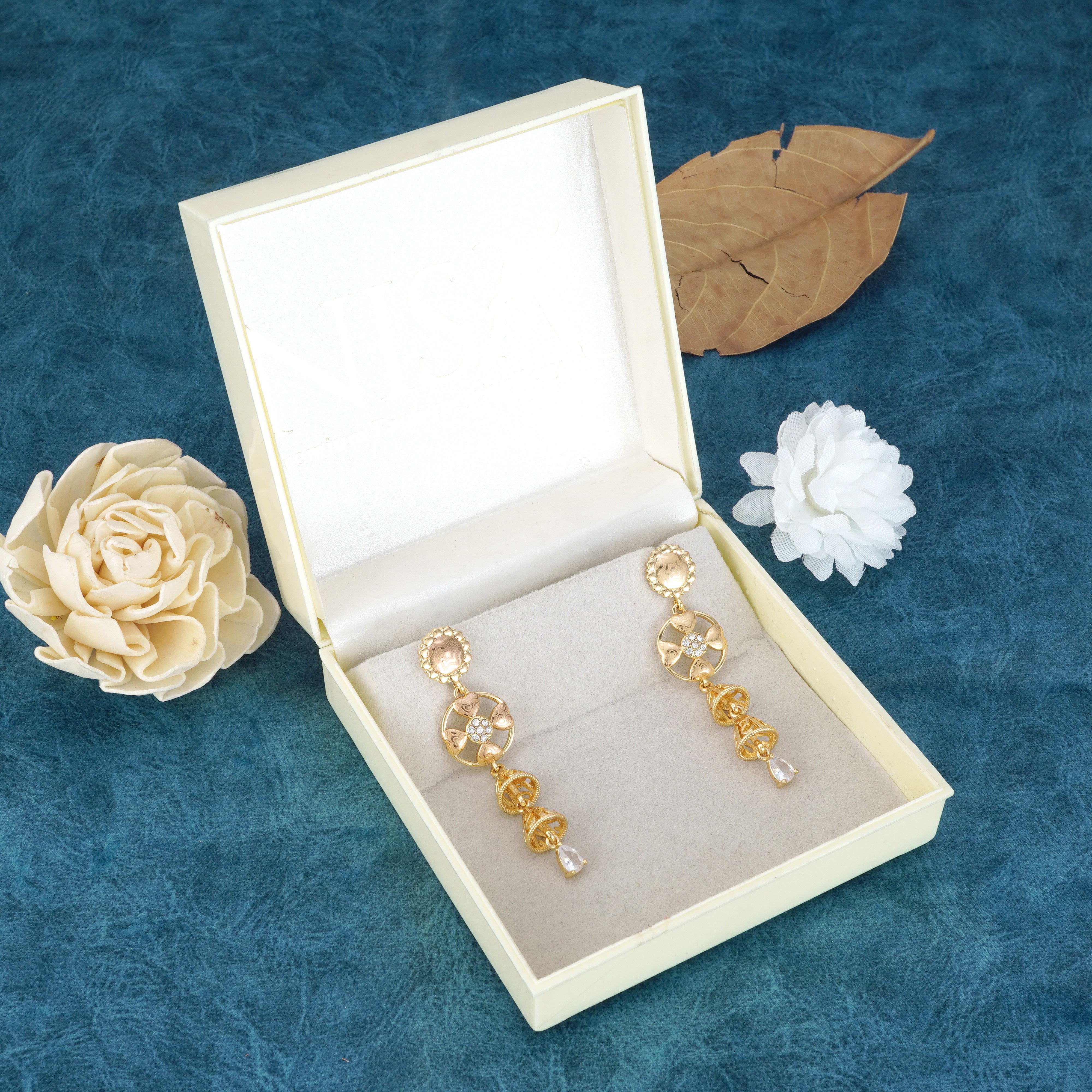 Aurelia Luxe Gold-Plated Stainless Steel Earrings
