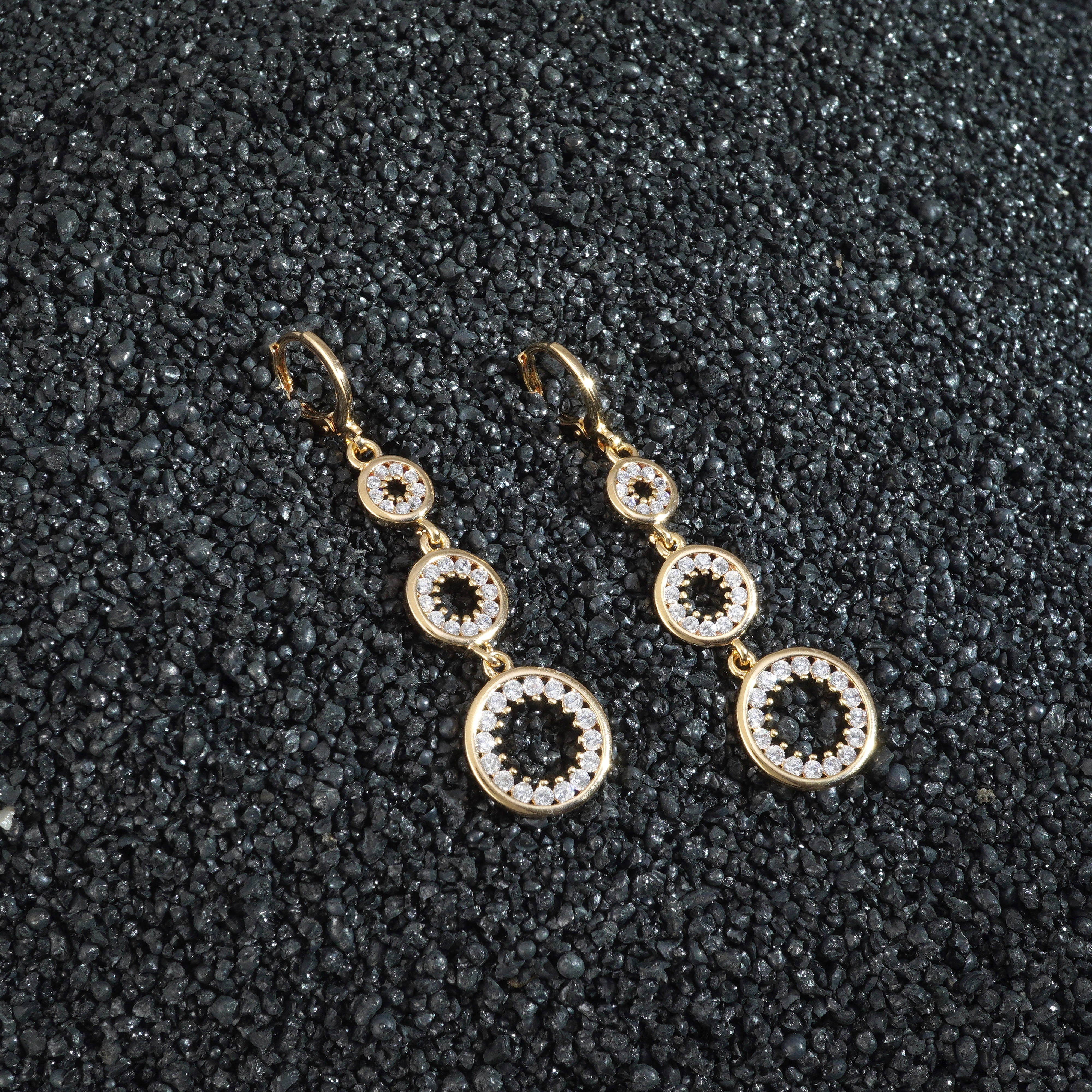 Aurelia Luxe – Gold-Plated Stainless Steel Stud Earrings
