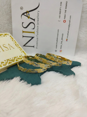NISA Premium Two-Tone Filigree (Set of 4) Bangles