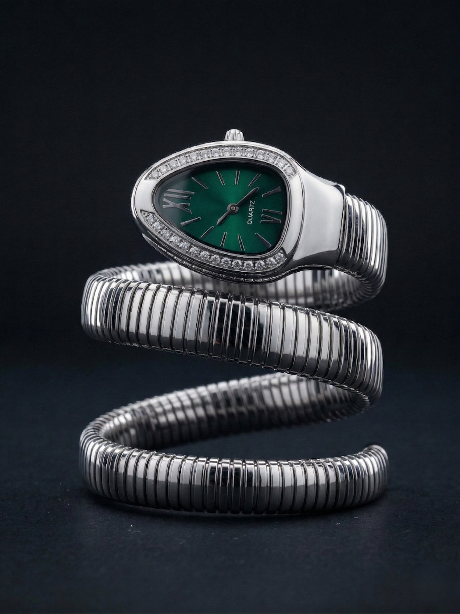The Silver Serpent Wrap Watch