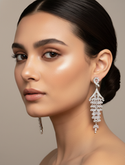 Women's Premium American Diamond Earrings.