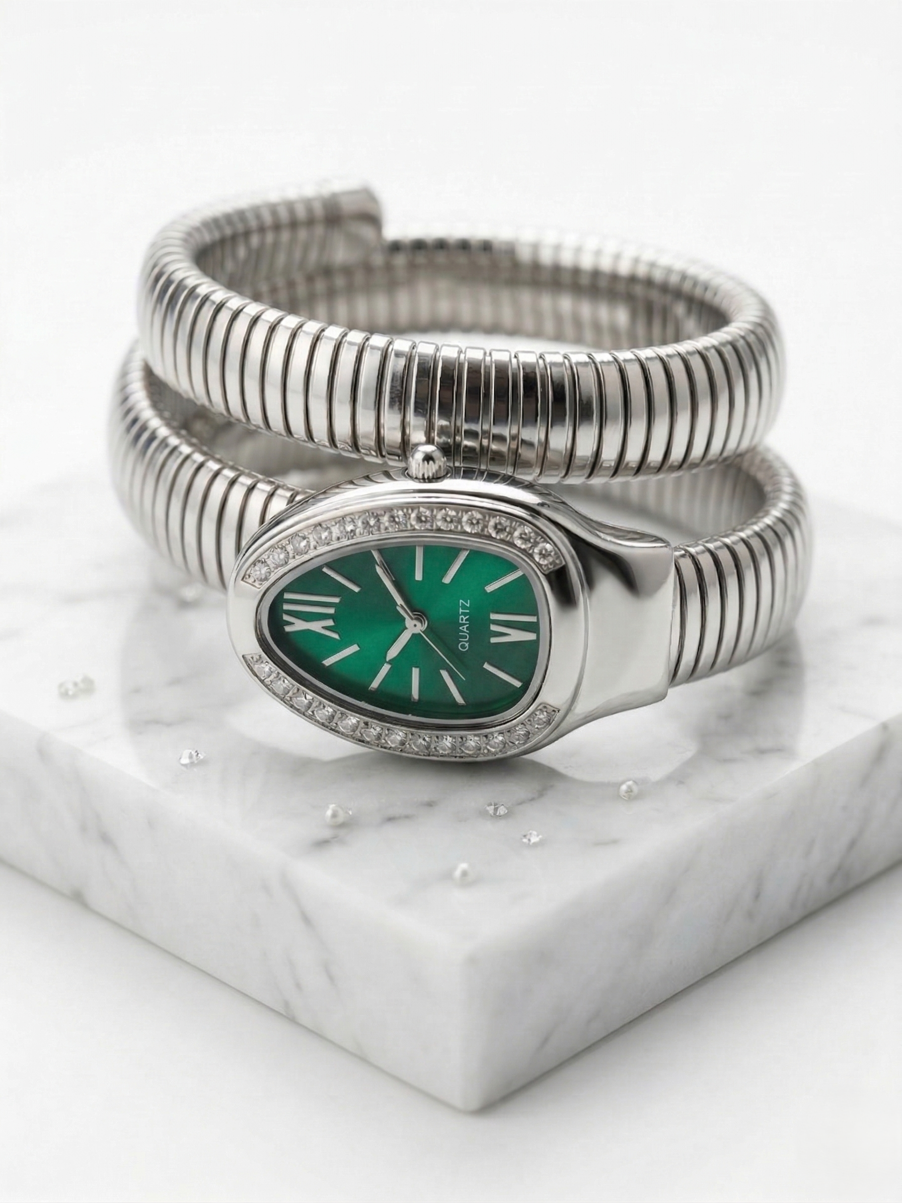 The Silver Serpent Wrap Watch