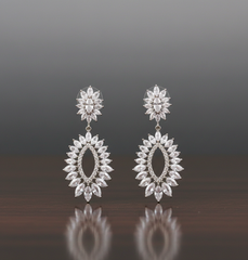 Women's Premium American Diamond Earrings.