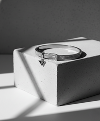 Nisa Premium Silver-Polish Delicate Belt Design With Diamond Studded Bracelet For Women and Girls