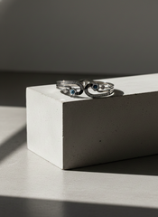 Nisa Premium Silver-Polish Evil-Eyes In Flower Design With Diamond And Pearl Studded Bracelet For Women and Girls