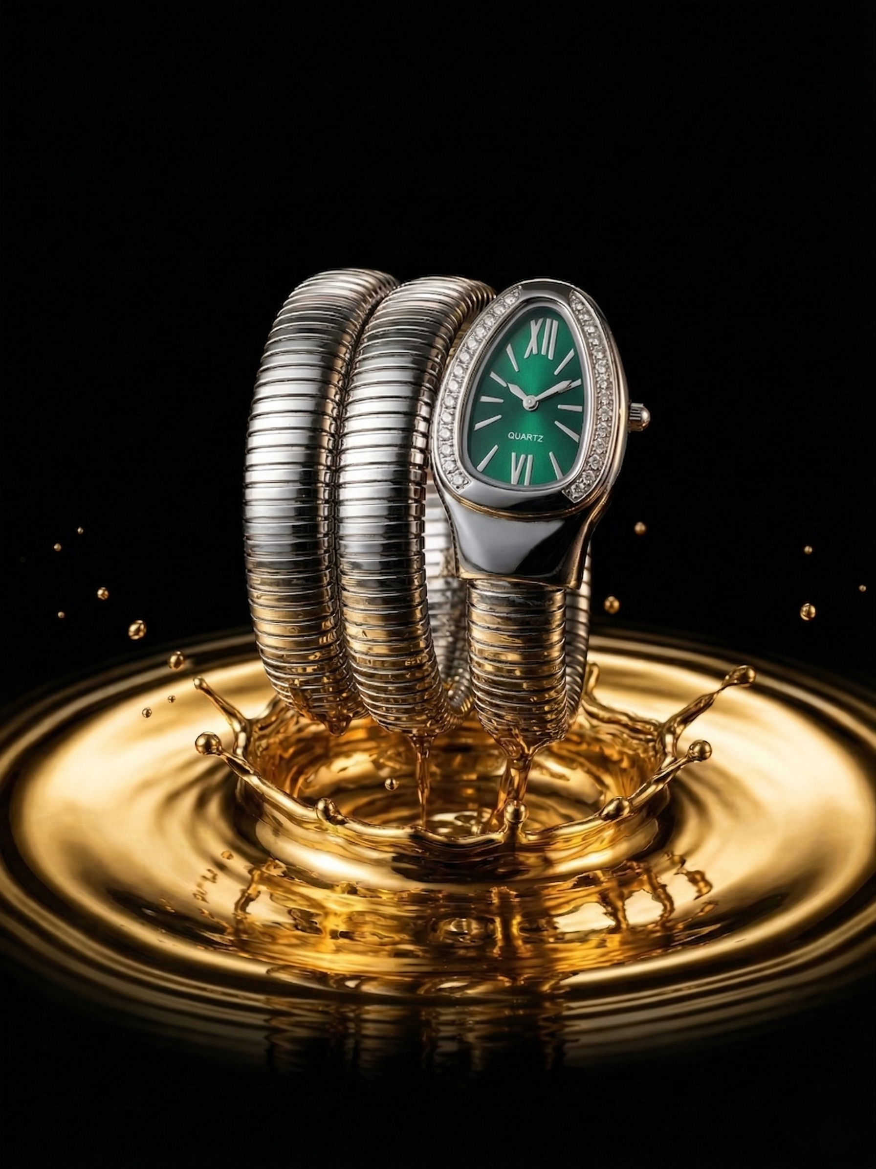 The Silver Serpent Wrap Watch