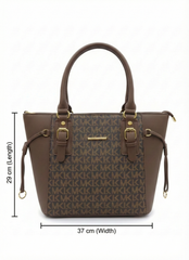 3-Pcs Combo Tote & Satchel Set – Coffee Brown