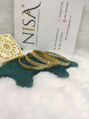 Nisa Premium Dual-Tone Gold & Silver Designer (Set of 4) Bangles