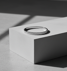 Nisa Premium Silver Polish Delicate Three-Line Design With Diamond Studded Bracelet For Women and Girls