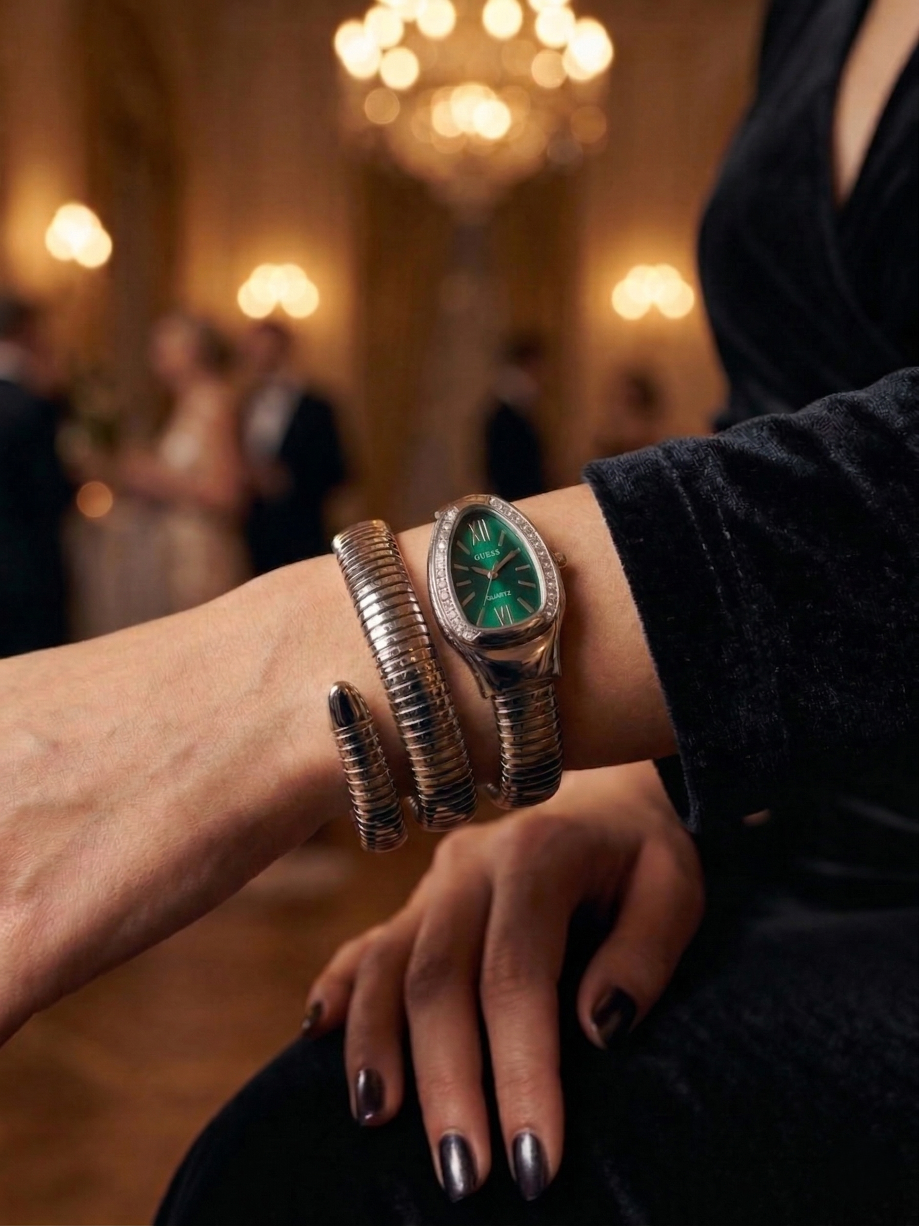 The Silver Serpent Wrap Watch