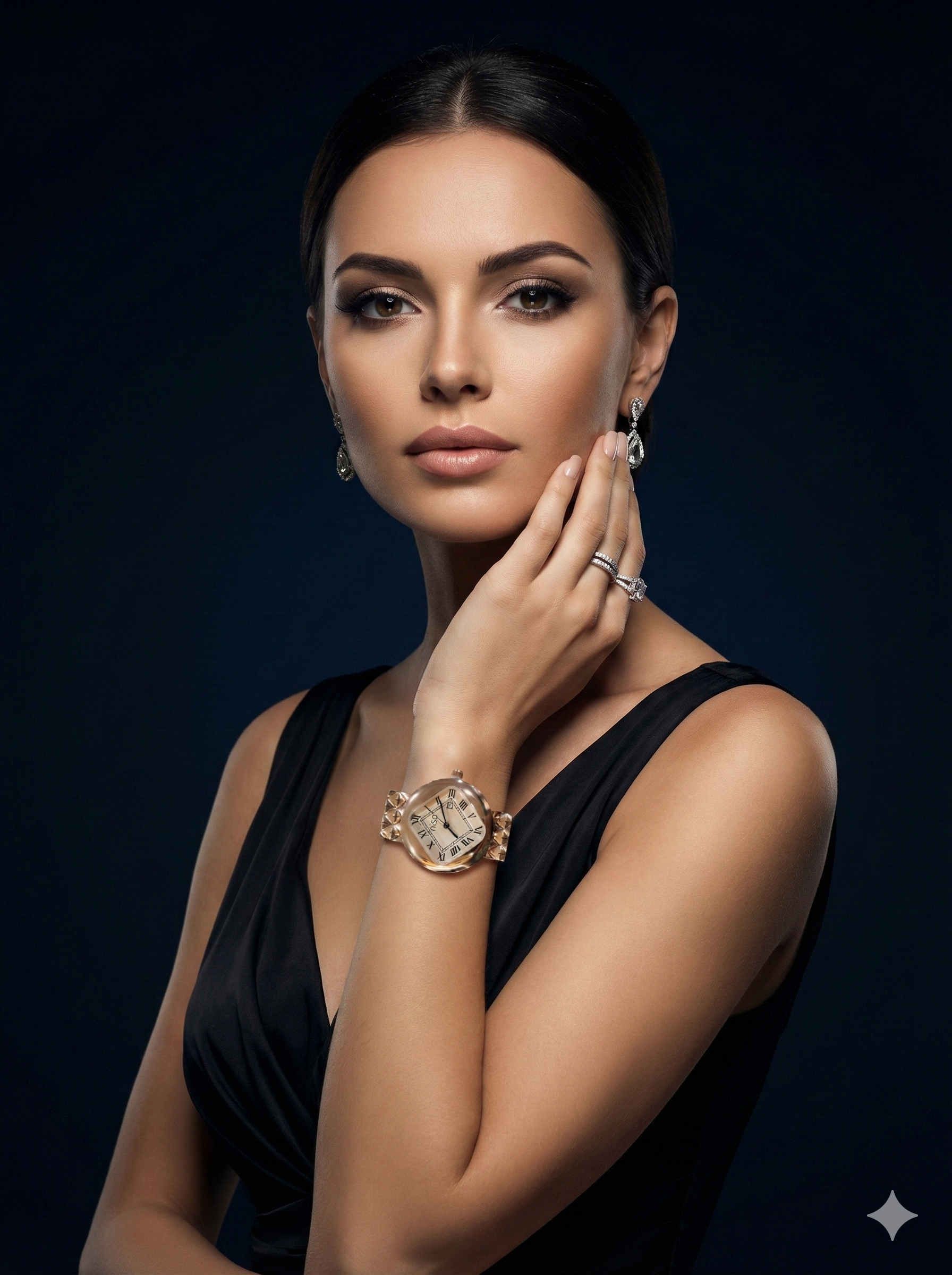 Nisa Classic Elegance Timepiece – The Quilted Rose Gold Collection