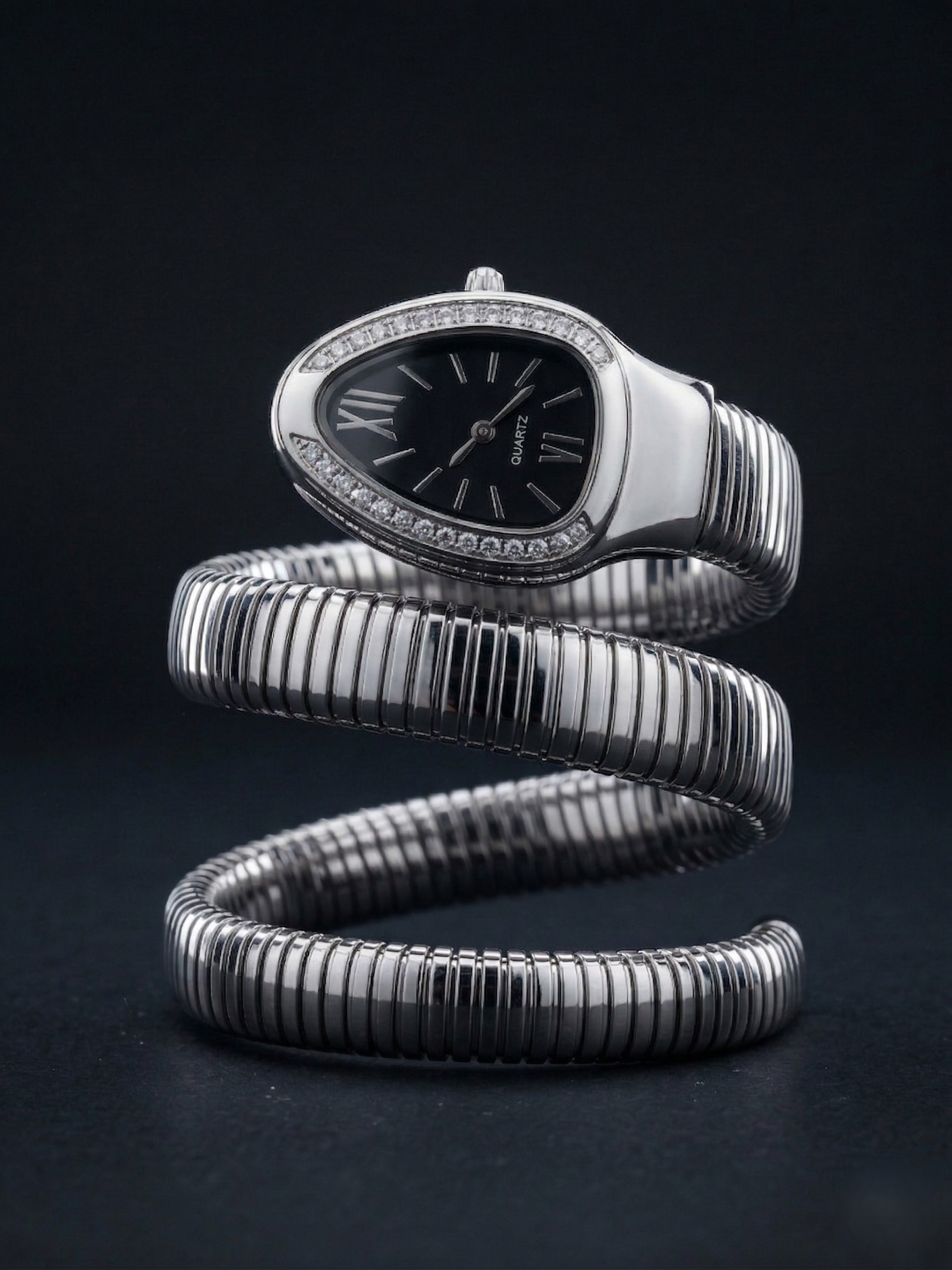 The Silver Serpent Wrap Watch