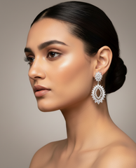 Women's Premium American Diamond Earrings.