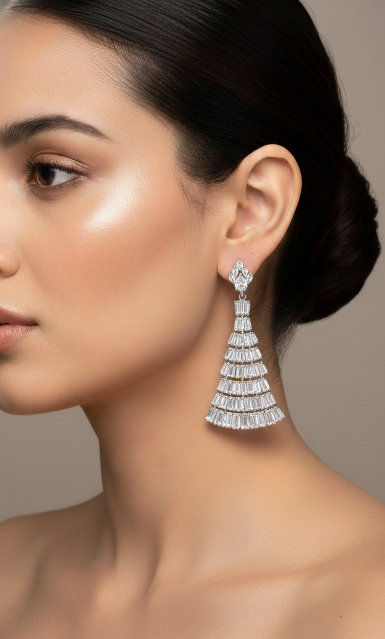 Women's Premium American Diamond Earrings