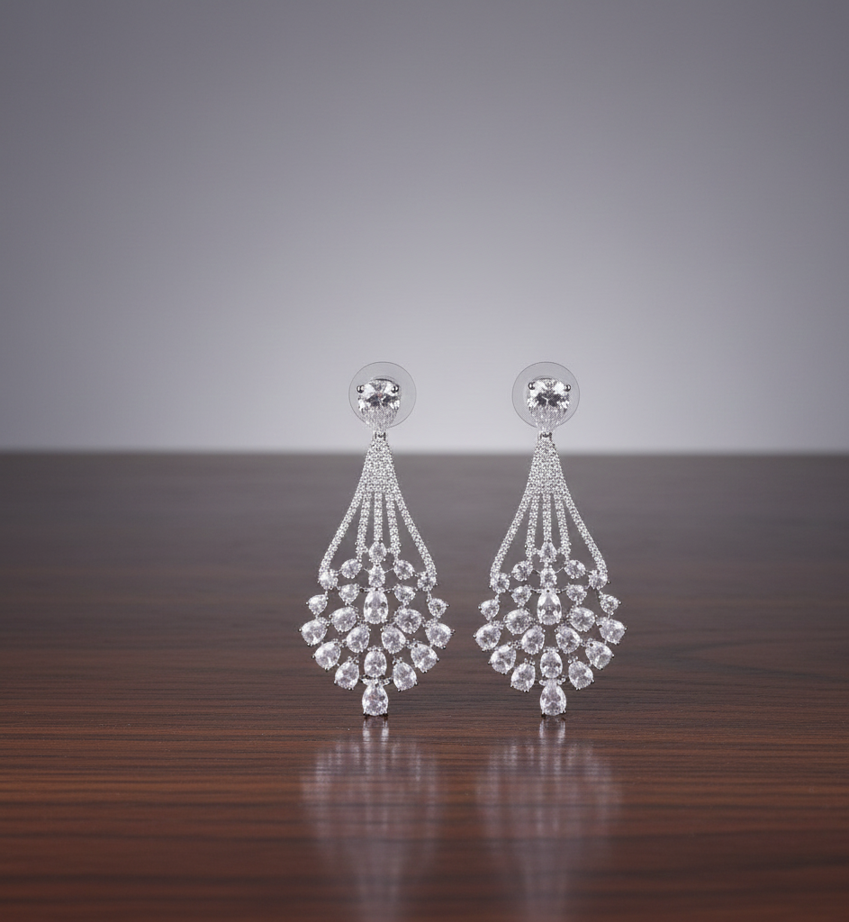 Women's Premium American Diamond Earrings.