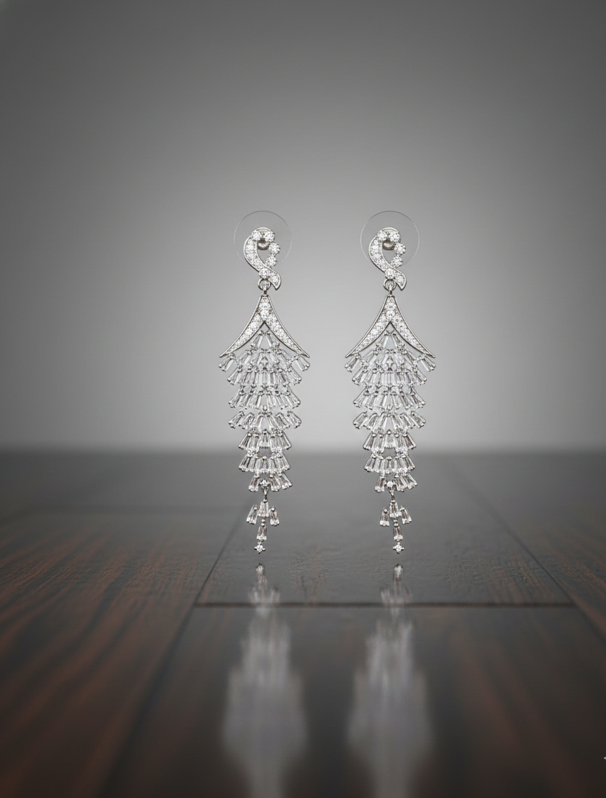 Women's Premium American Diamond Earrings.